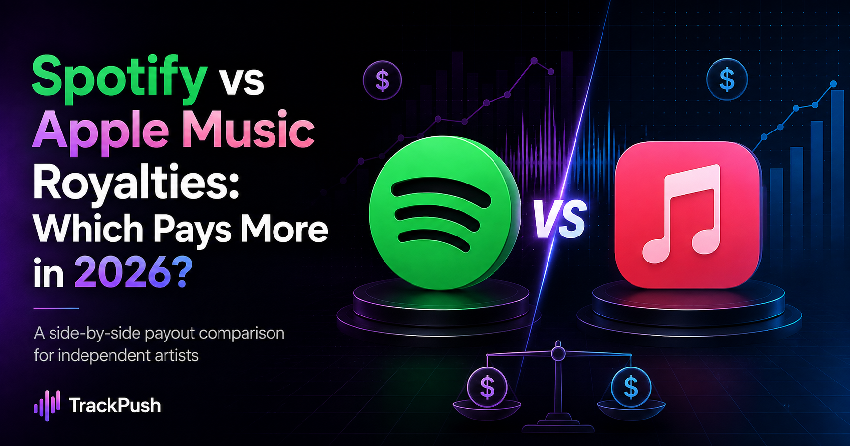 Spotify vs Apple Music Royalties: Which Pays More in 2026? — TrackPush