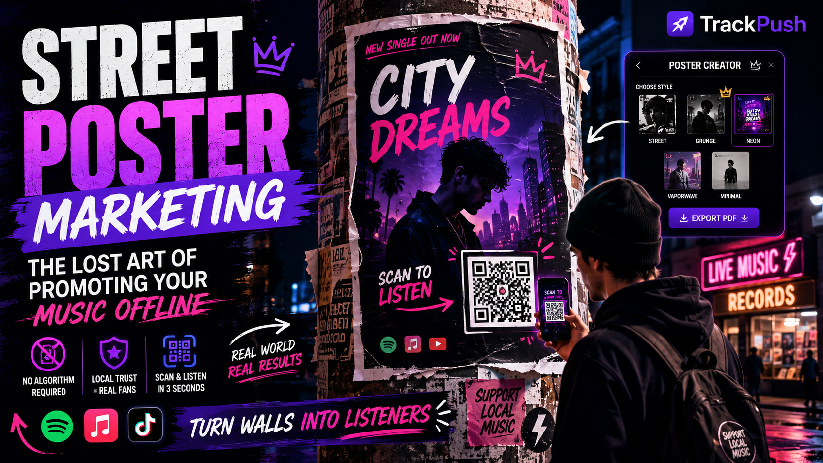 15 Music Promotion Poster Ideas for Independent Artists — TrackPush