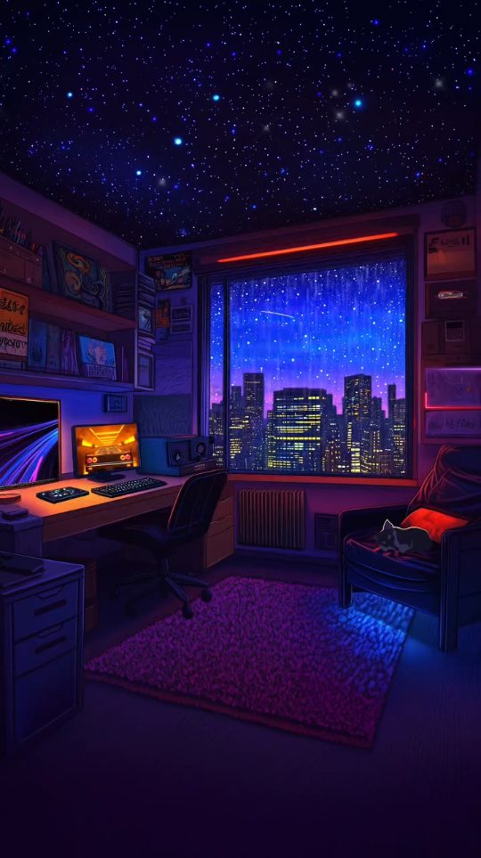 Lofi Vibe lyric video template preview