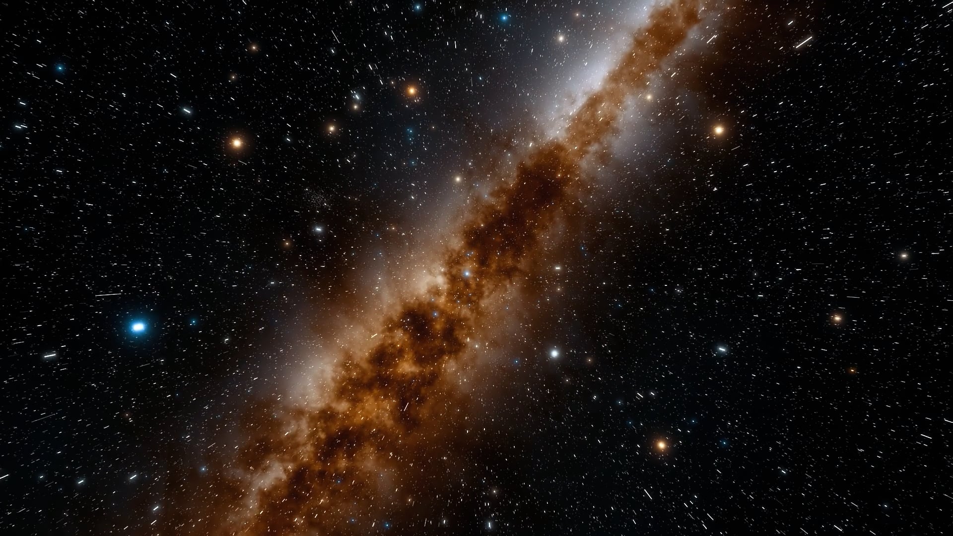 Galaxy lyric video template preview