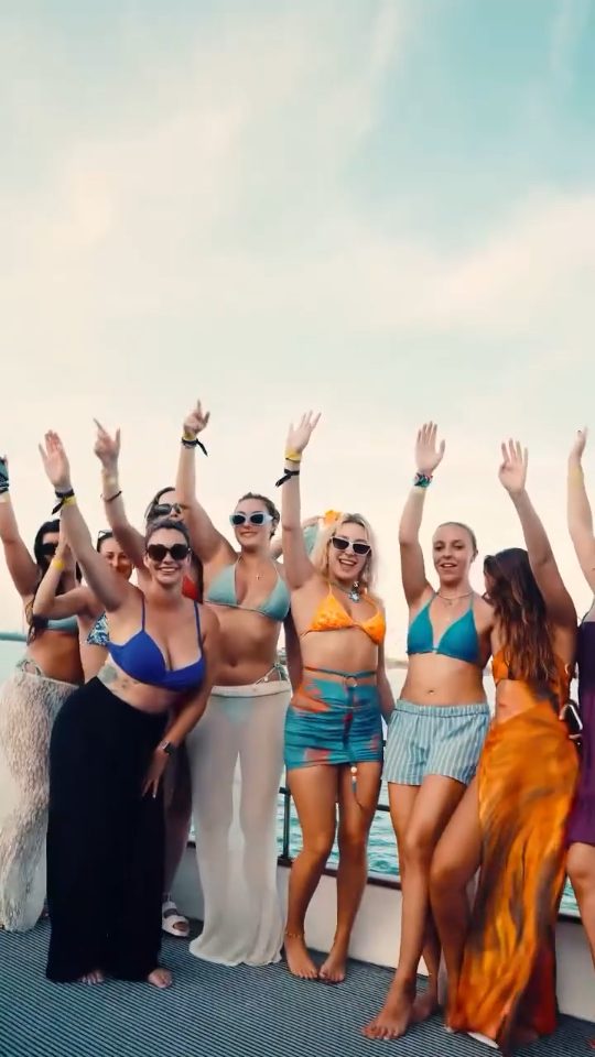Summer Party Vibes lyric video template preview